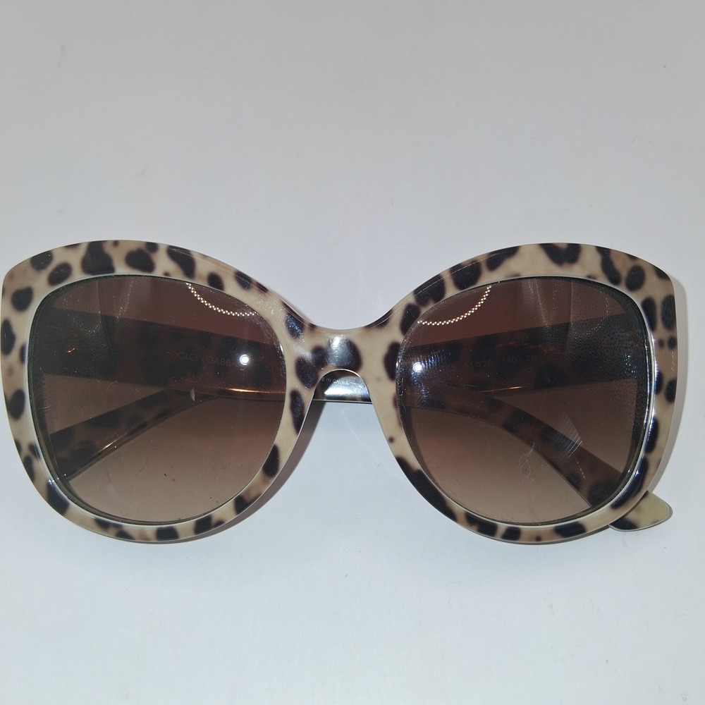 Dolce & Gabbana DG4233 Leopard Print Butterfly Sunglasses Brown Gradient 2870/13 - Picture 2 of 8